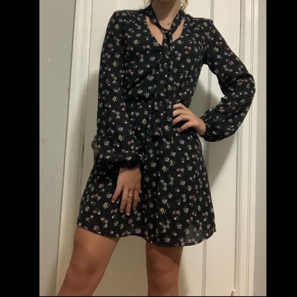 Flower patterned spring dress